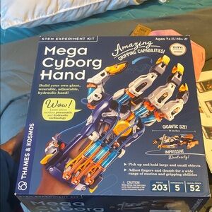 stem Mega Cyborg Hand Toy - Blue, Orange, Yellow, White